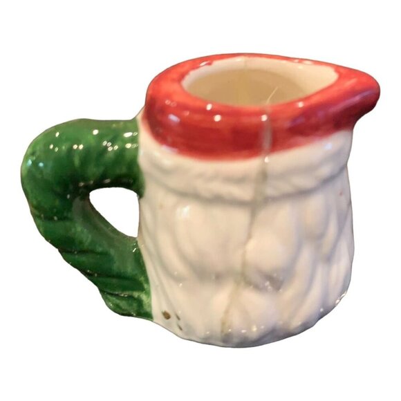 VINTAGE Ceramic 8pc MIniature Santa Claus Christmas TEA SET Replacement READ - Picture 3 of 11